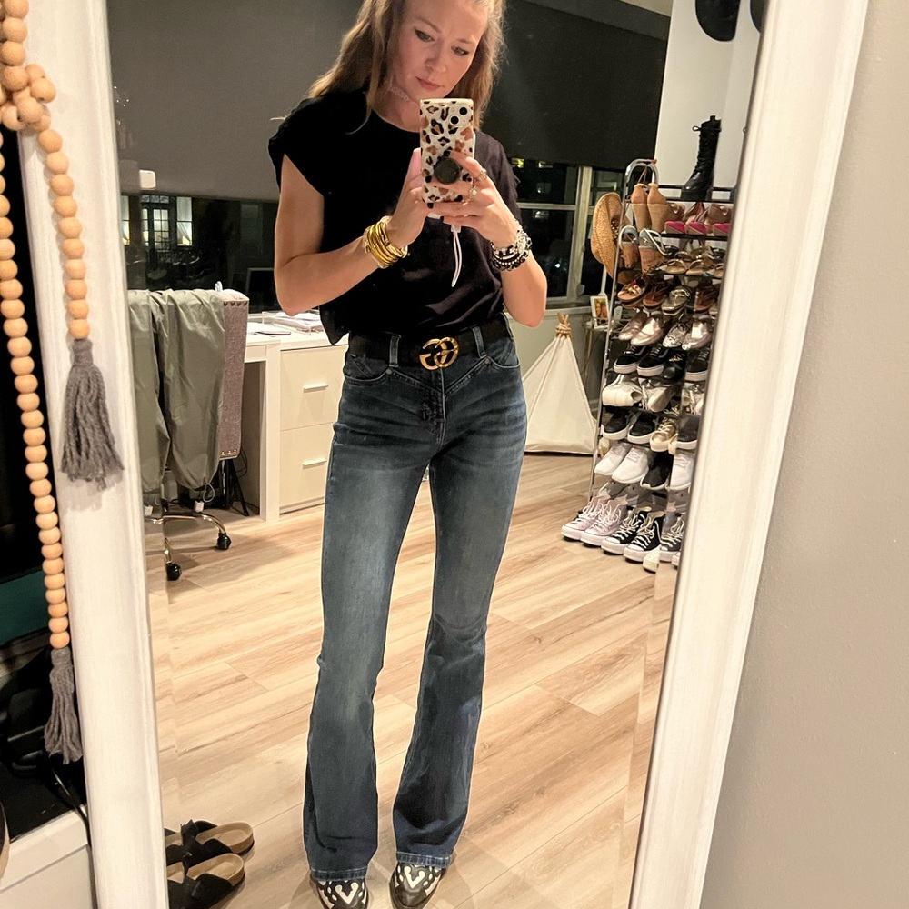 Rock & roll cowgirl Flare denim jeans